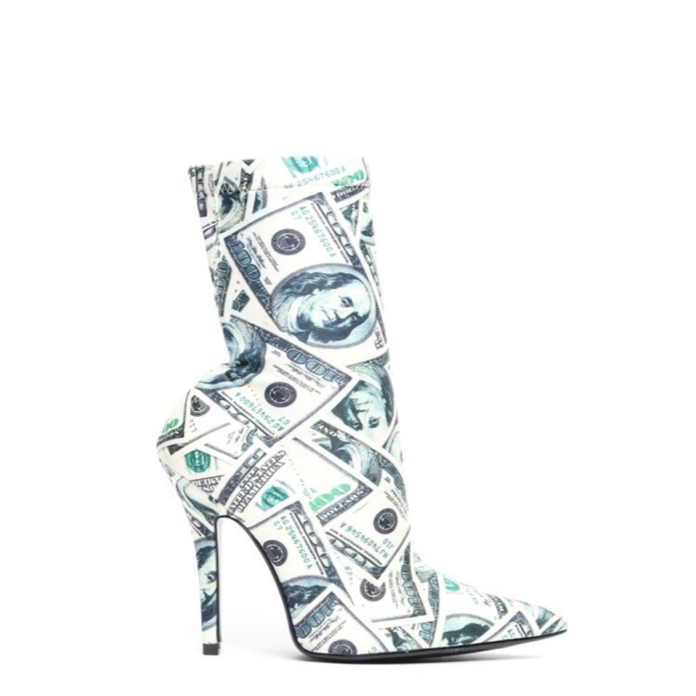 Benjamin Franklin print shoe